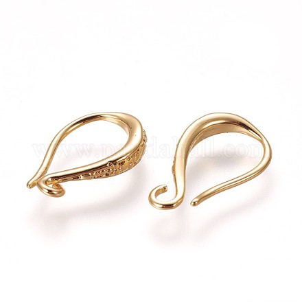 Brass Earring Hooks&nbsp;KK-L177-34G-1