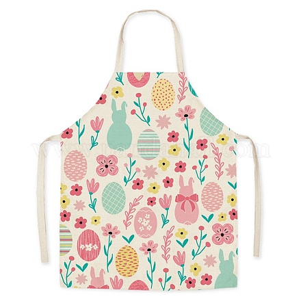 Easter Theme Flax Sleeveless Apron&nbsp;PW-WG92721-11-1