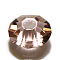 Imitation Austrian Crystal Beads, Grade AAA, K9 Glass, Faceted, Flat Round, Light Salmon, 8x4mm, Hole: 0.9~1mm