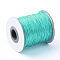 Korean Waxed Polyester Cords, Light Sea Green, 2mm, about 100yards/roll(300 feet/roll)
