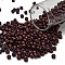 TOHO 6/0 Round Beads, Japanese Seed Beads, (703) Matte Color Mauve Mocha, 4mm, Hole: 1.5mm, about 7570pcs/pound