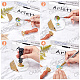 Brass Wax Seal Stamp with Handle&nbsp;AJEW-WH0184-0988-6