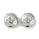 Brass Micro Pave Cubic Zirconia Beads&nbsp;KK-P283-22P-1