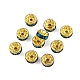 Brass Rhinestone Spacer Beads&nbsp;RB-A014-Z8mm-06G-3