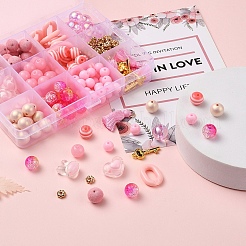 167Pcs Flower & Geometry Acrylic & Resin Beads&nbsp;DIY-YW0002-55