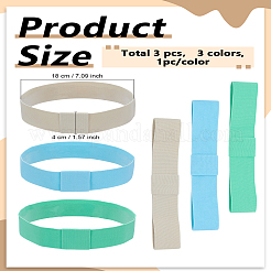 3Pcs 3 Colors Rubber String Hat Band&nbsp;FIND-LP0007-31A