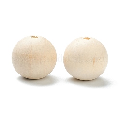 Natural Unfinished Wood Beads&nbsp;WOOD-XCP0001-19I