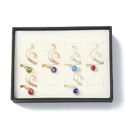 Copper Wire Wrap Open Cuff Rings&nbsp;RJEW-JR00562-02