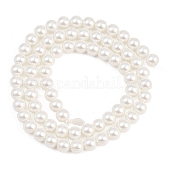 Eco-Friendly Dyed Glass Pearl Round Beads Strands&nbsp;HY-A002-6mm-RB001