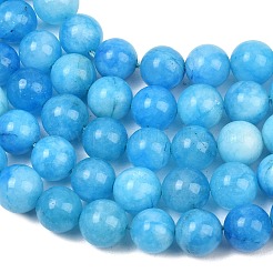 Natural Dyed White Jade Beads Strands&nbsp;GG-CBAEB22-B01-8mm-07