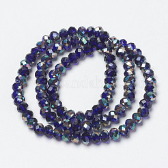 Electroplate Glass Beads Strands&nbsp;EGLA-A034-T4mm-J07