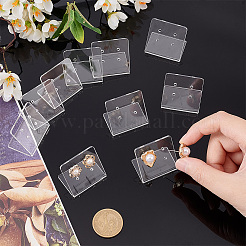 4-Hole Acrylic Slant Back Earring Display Stands&nbsp;EDIS-WH0029-87A-01
