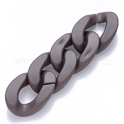 Opaque Spray Painted Acrylic Linking Rings&nbsp;OACR-S036-001B-I06
