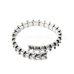925 Sterling Silver Cuff Rings&nbsp;RJEW-P171-05AS