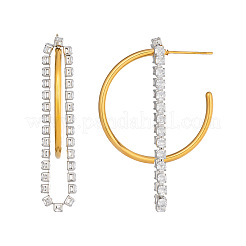 304 Stainless Steel Cubic Zirconia Stud Earrings for Women&nbsp;SD6201