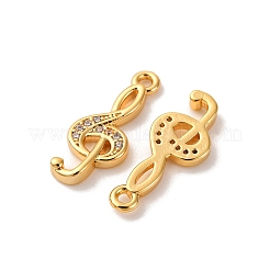 Brass Micro Pave Cubic Zirconia Pendants&nbsp;KK-K382-57G