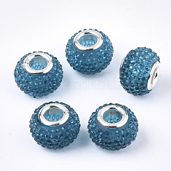 Resin Rhinestone European Beads&nbsp;RPDL-T002-03