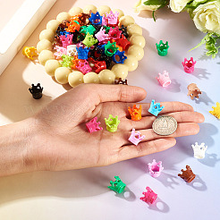 80Pcs Spray Painted Acrylic Beads&nbsp;OACR-TA0001-76