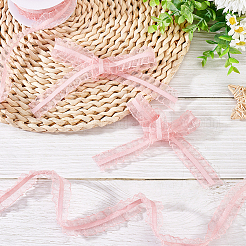 Chinlon Elastic Pleated Lace Trim&nbsp;OCOR-WH0060-44B