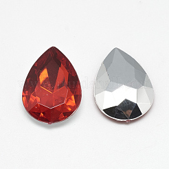 Acrylic Rhinestone Pointed Back Cabochons&nbsp;GACR-Q013-13x18-11