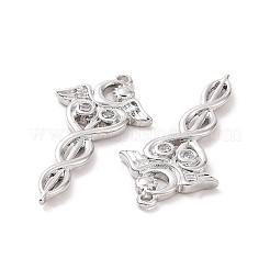 Brass Micro Pave Cubic Zirconia Pendants&nbsp;ZIRC-I064-01P