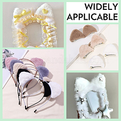 50Pcs 10 Colors Plush Cloth Cat Ears&nbsp;FIND-SC0020-29