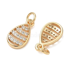 SHEGRACE Brass Micro Pave Cubic Zirconia Pendants&nbsp;XGRQ3D015-515G