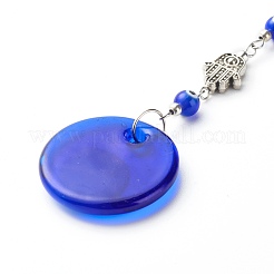 Handmade Lampwork Evil Eye Keychain&nbsp;KEYC-JKC00264-03