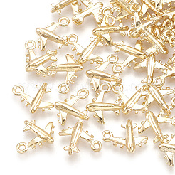 Brass Airliner Charms&nbsp;KK-S348-010