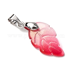 Transparent Glass Pendants&nbsp;PALLOY-JF04419-02
