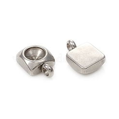 Tarnish Resistant 201 Stainless Steel Pendant Rhinestone Settings&nbsp;STAS-G224-30P