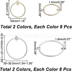 32Pcs 4 Styles Alloy 2-Loop Connectors Charms&nbsp;FIND-CA0005-44
