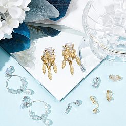 32Pcs 2 Colors Brass Clip-on Earring Findings&nbsp;KK-SP0001-25