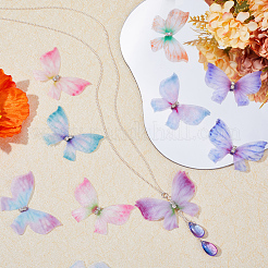 100Pcs 10 Colors Gradient Color Double Layer Fibre Tulle Ornament Accessories&nbsp;FIND-SC0005-79