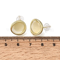 Alloy Resin Stud Earrings for Women&nbsp;AL-CBA1AA3-04G