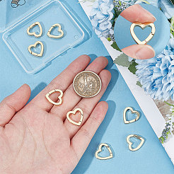 10Pcs Brass Spring Gate Rings&nbsp;KK-BBC0003-89