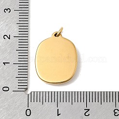 304 Stainless Steel Enamel with Rhinestone Pendants&nbsp;STAS-Z179-35G