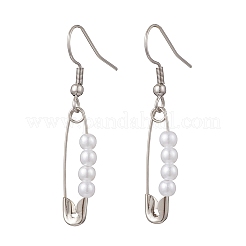 Round Imitated Pearl Acrylic Dangle Earrings & Necklaces Sets&nbsp;SJEW-JS01363