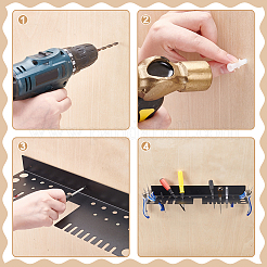 Iron Wall Mounted Tool Organizer Holder&nbsp;ODIS-WH0043-203