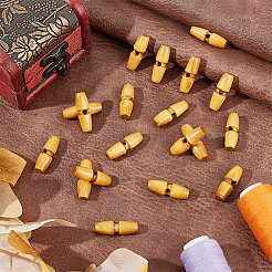 50Pcs 1-Hole Wood Buttons&nbsp;BUTT-UN0001-27B