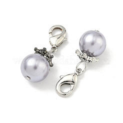 Glass Pearl Pendant&nbsp;HJEW-PH00924-11