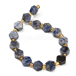 Natural Blue Spot Jasper Beads Strands&nbsp;G-F833-B16-01