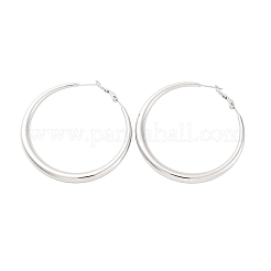 304 Stainless Steel Hoop Earrings&nbsp;EJEW-Z093-01P-02