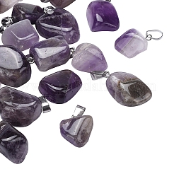 Natural AmethystPendants&nbsp;G-CJ0001-33C