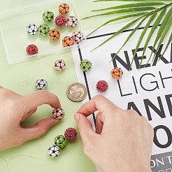 20Pcs 5 Colors Opaque Resin Rhinestone Beads&nbsp;RESI-PH0002-39