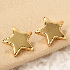 304 Stainless Steel Star Stud Earrings&nbsp;EJEW-Q011-03G