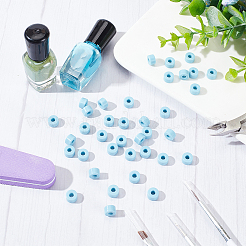 100Pcs Plastic Sleeve Ring&nbsp;FIND-OC0002-31