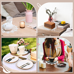 20Pcs 10 Styles Polyester Coasters&nbsp;AJEW-JOY0001-03