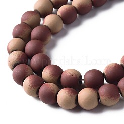 Spray Painted Non-magnetic Synthetic Hematite Beads Strands&nbsp;G-N337-01D