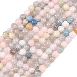 Natural Morganite Round Bead Strands&nbsp;G-I159-6mm